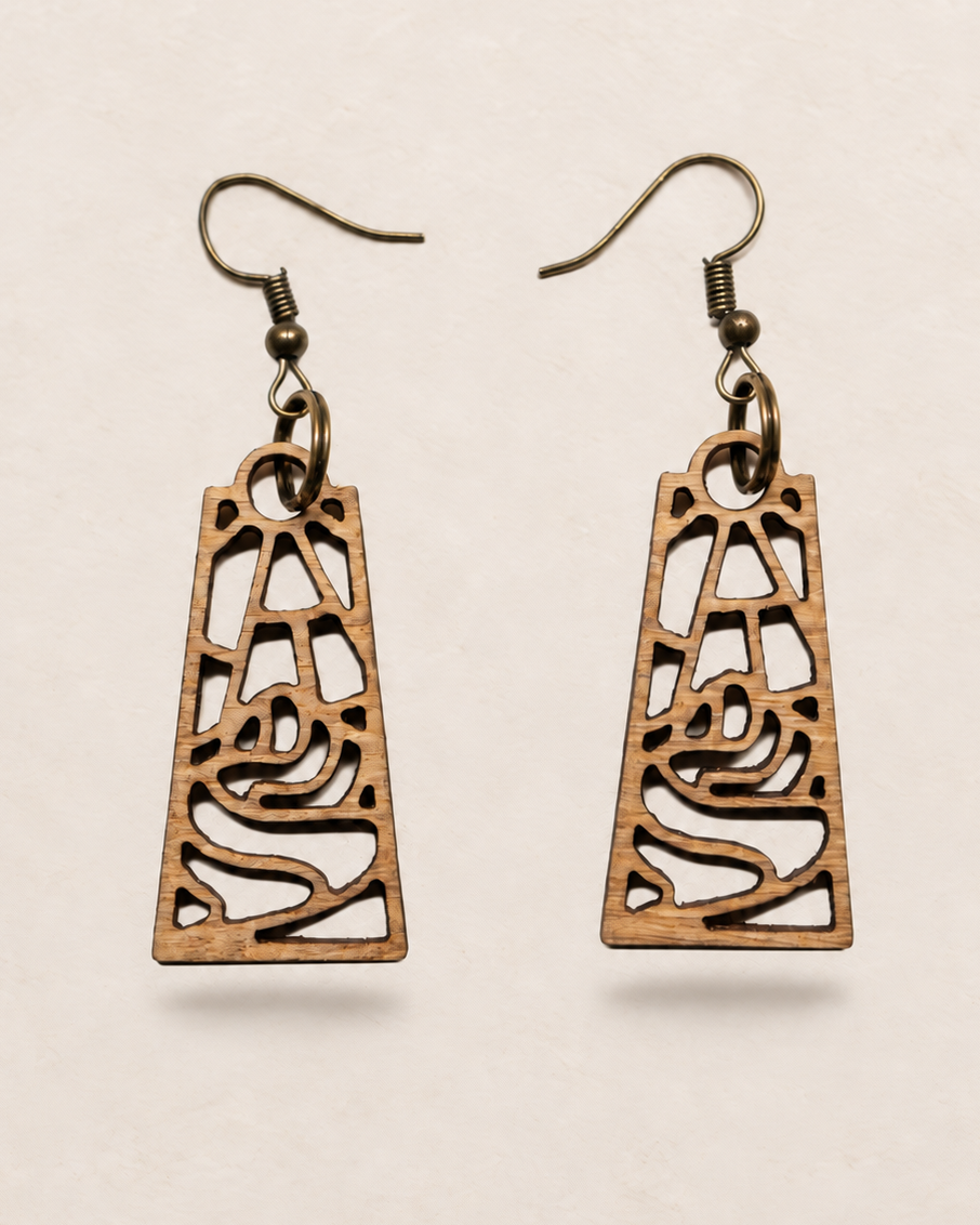 Original MTN/SUN Wooden Earring
